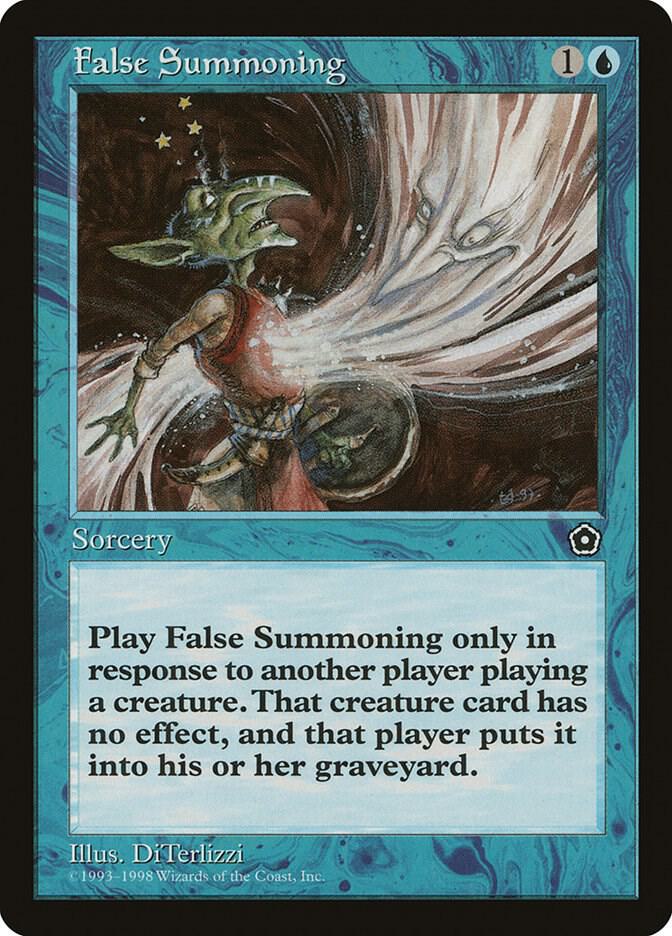 False Summoning card from Portal Second Age