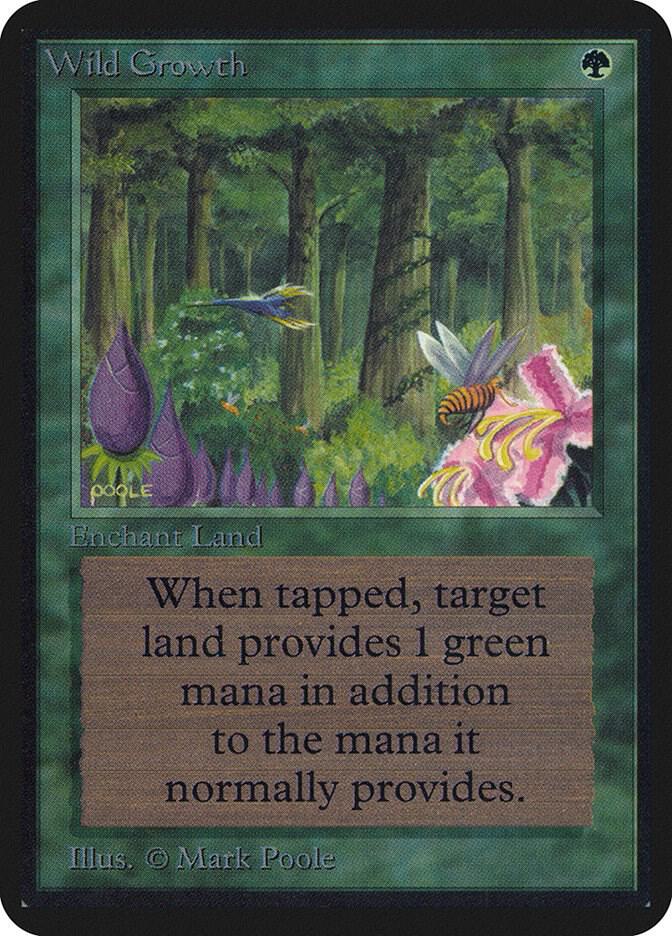 Wild Growth card from Alpha Edition