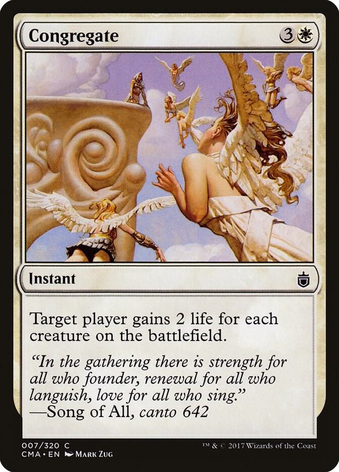 Congregate 7 card from Commander Anthology