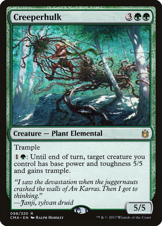 Creeperhulk 98 card from Commander Anthology