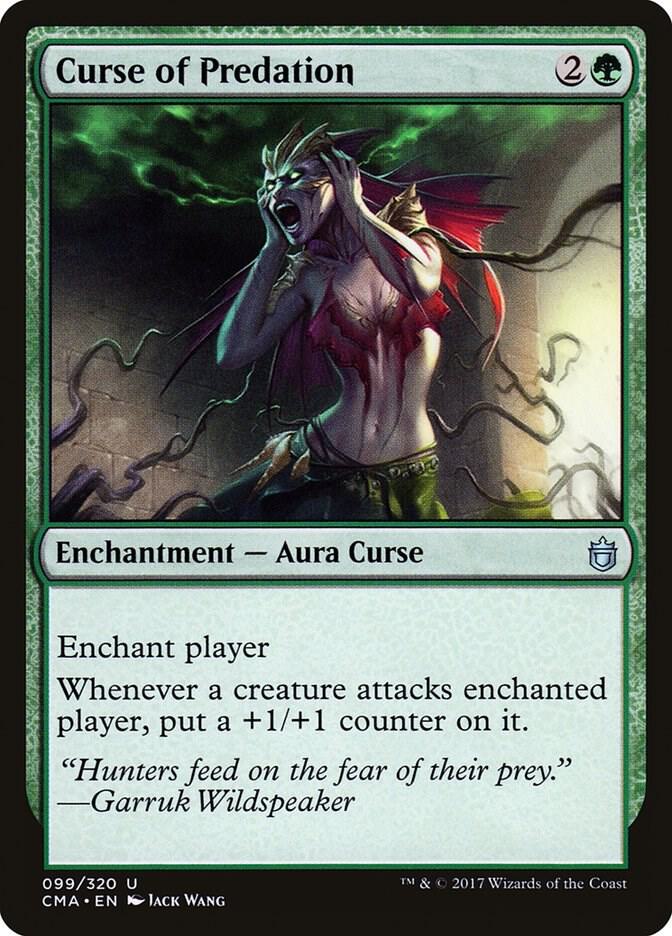 Curse of Predation 99 card from Commander Anthology