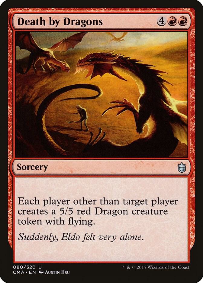 Death by Dragons 80 card from Commander Anthology