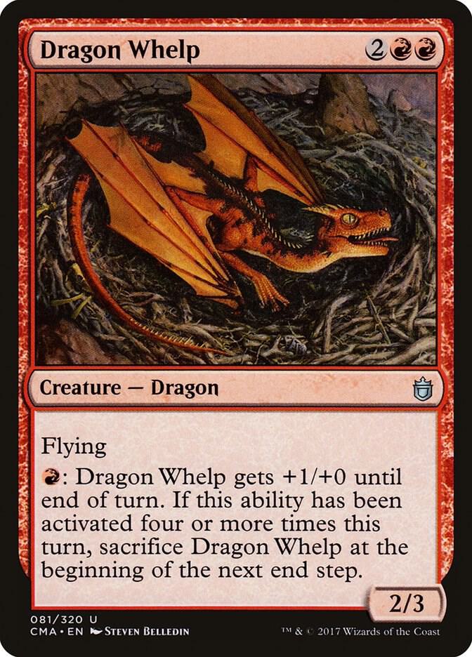 Dragon Whelp 81 card from Commander Anthology