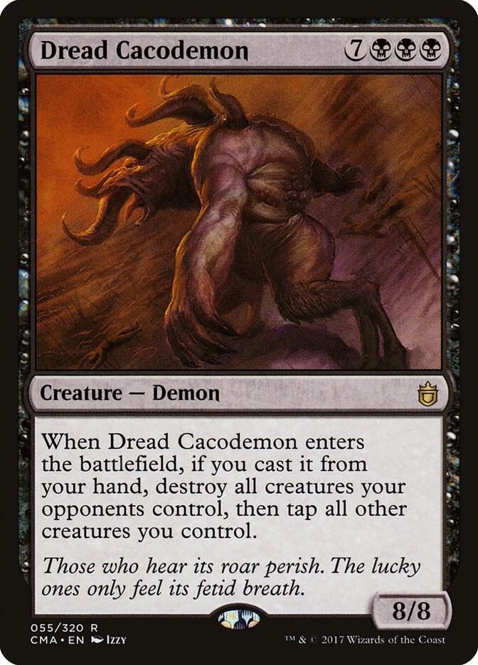 Dread Cacodemon 55 card from Commander Anthology