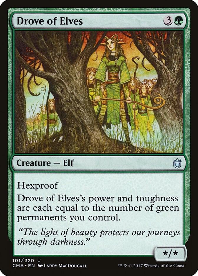 Drove of Elves 101 card from Commander Anthology