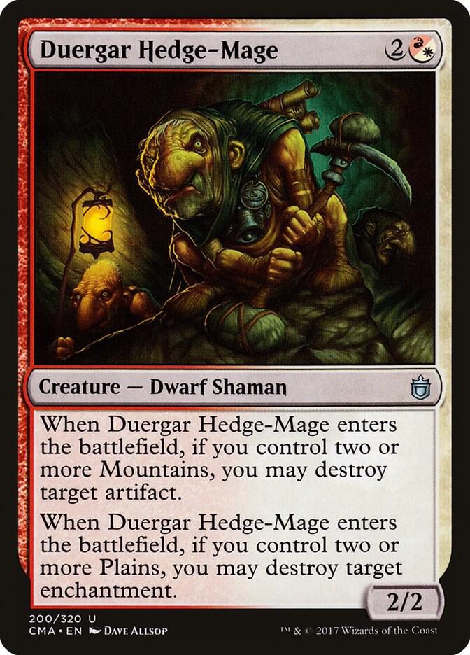 Duergar Hedge-Mage 200 card from Commander Anthology