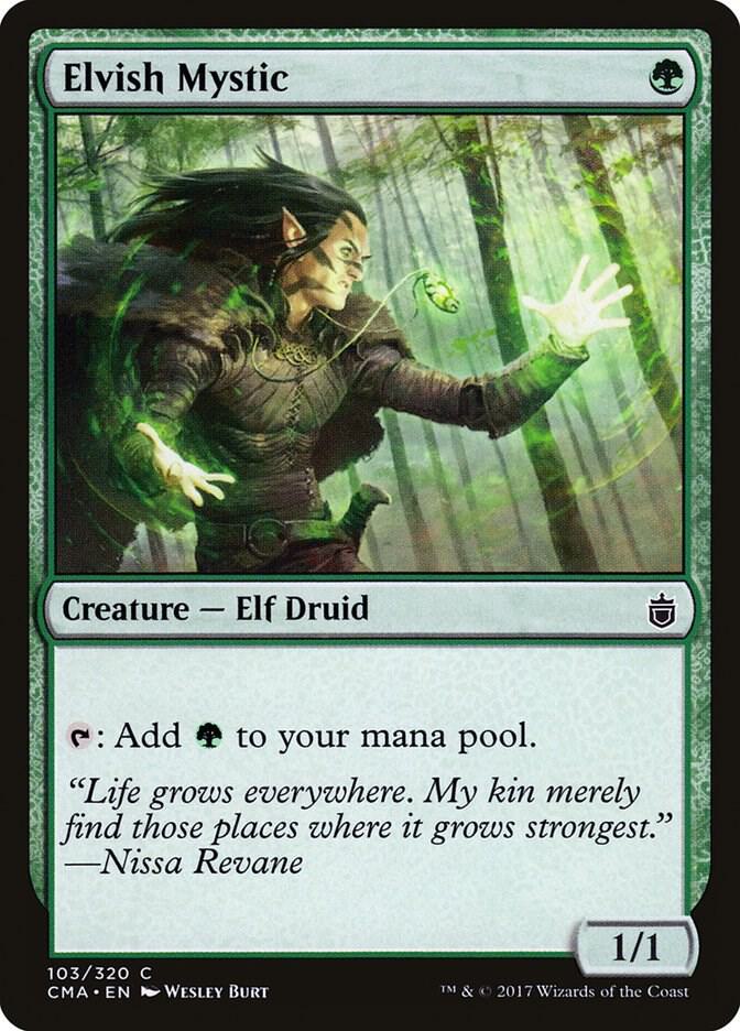 Elvish Mystic 103 card from Commander Anthology