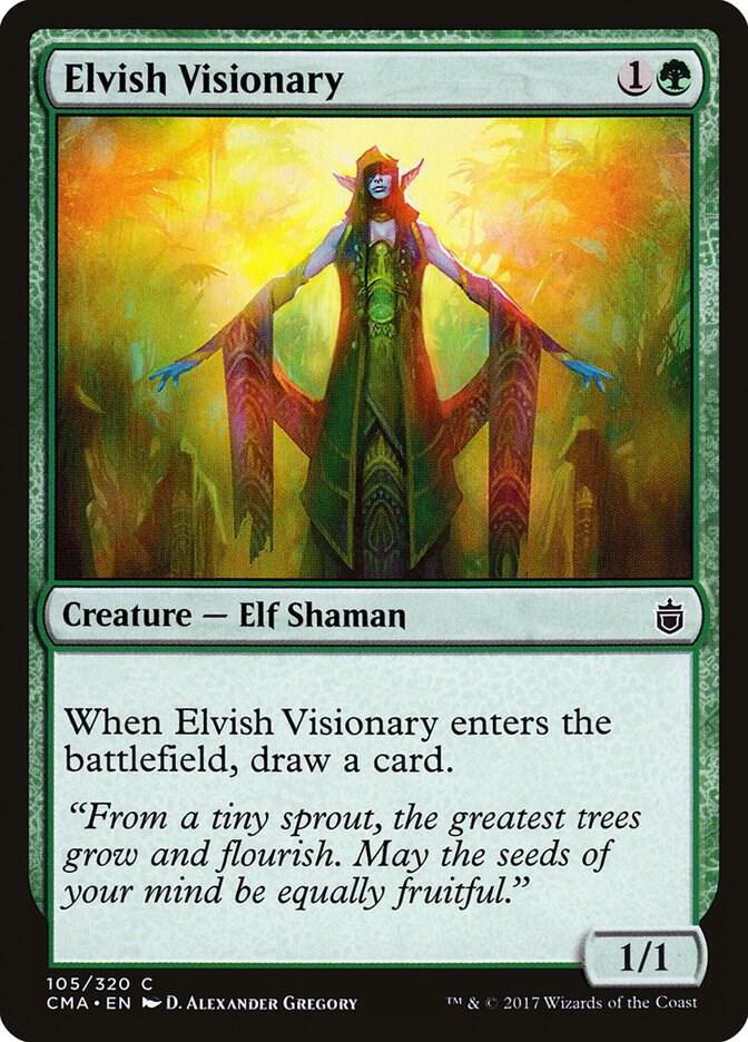 Elvish Visionary 105 card from Commander Anthology