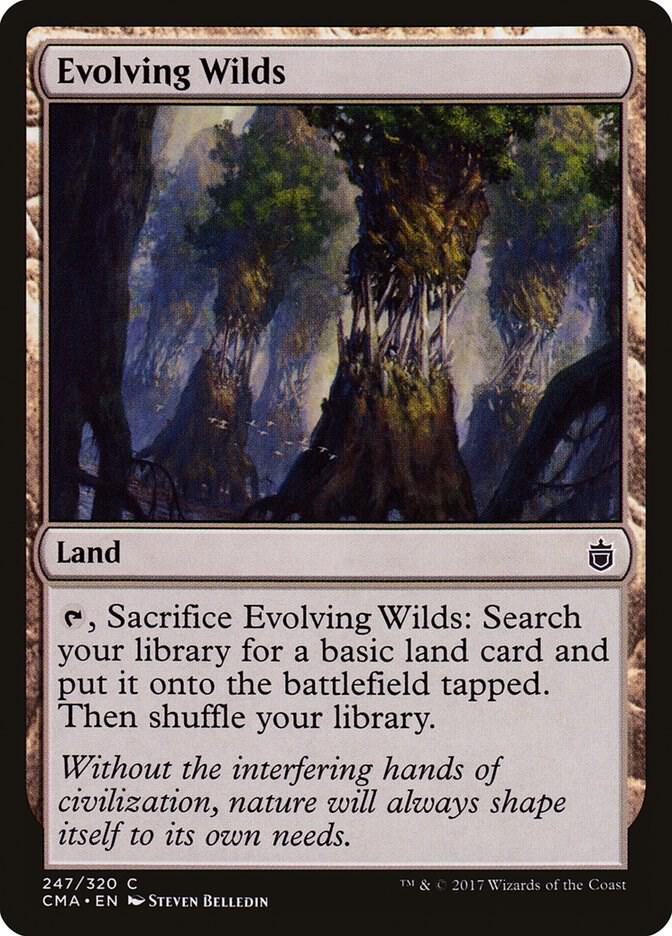 Evolving Wilds 247 card from Commander Anthology