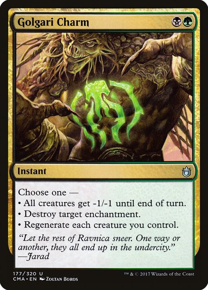 Golgari Charm 177 card from Commander Anthology