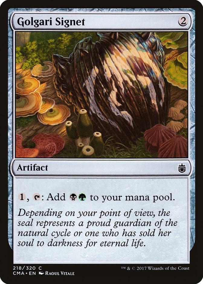 Golgari Signet 218 card from Commander Anthology