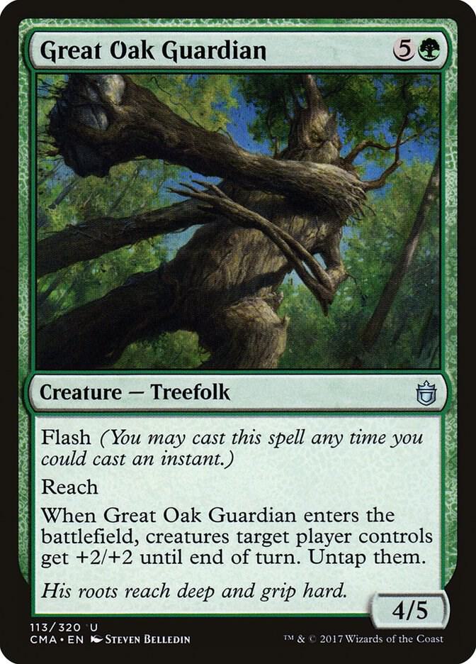 Great Oak Guardian 113 card from Commander Anthology