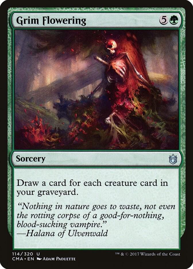Grim Flowering 114 card from Commander Anthology