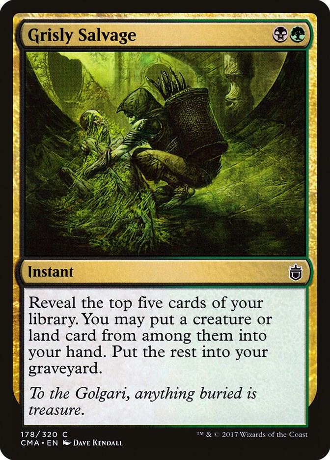 Grisly Salvage 178 card from Commander Anthology