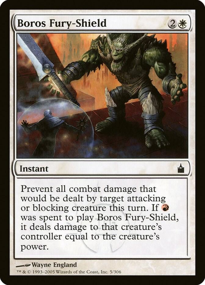 Boros Fury-Shield 5 card from Ravnica: City of Guilds
