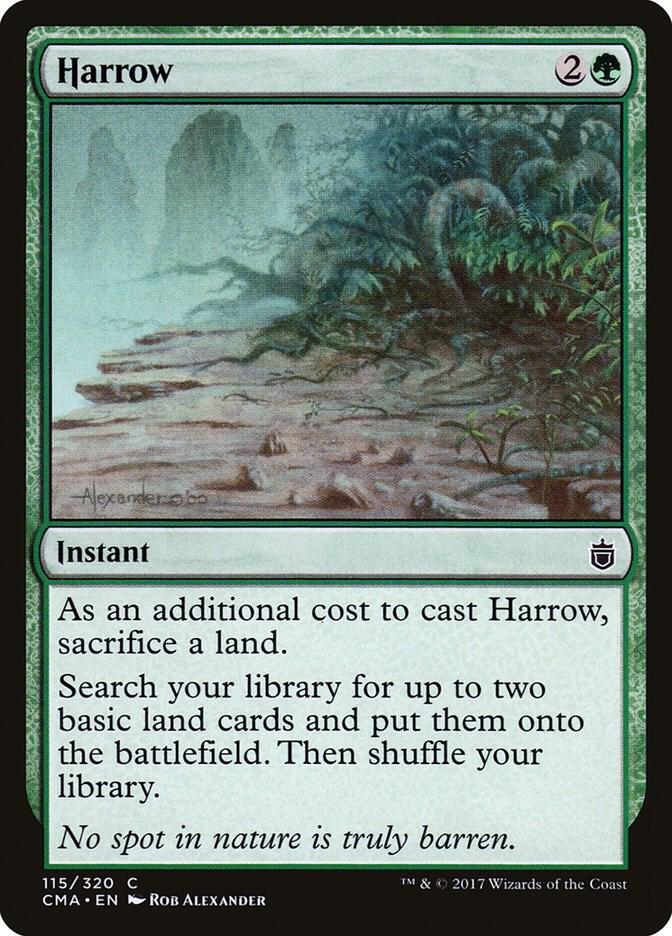 Harrow 115 card from Commander Anthology
