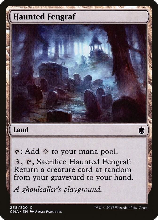 Haunted Fengraf 255 card from Commander Anthology