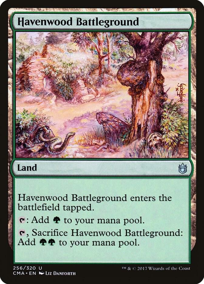 Havenwood Battleground 256 card from Commander Anthology