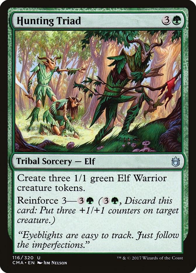 Hunting Triad 116 card from Commander Anthology