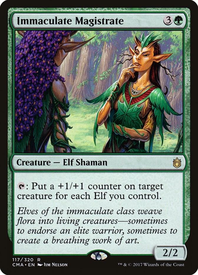 Immaculate Magistrate 117 card from Commander Anthology