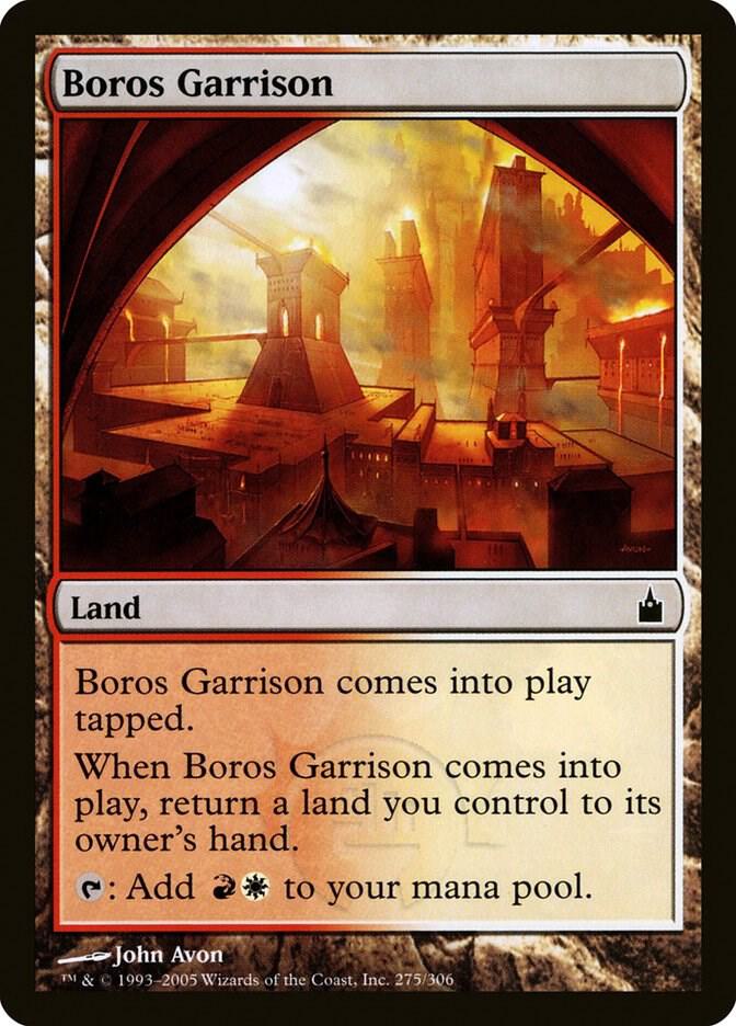 Boros Garrison 275 card from Ravnica: City of Guilds