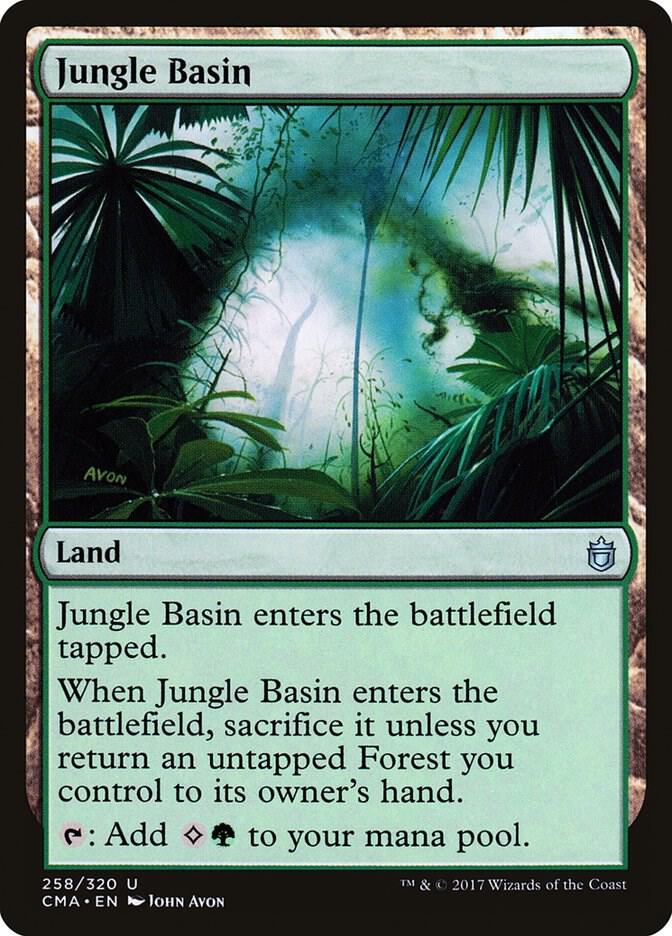 Jungle Basin 258 card from Commander Anthology