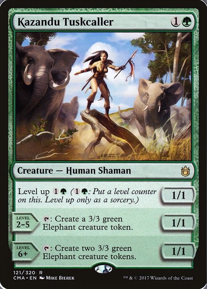 Kazandu Tuskcaller 121 card from Commander Anthology