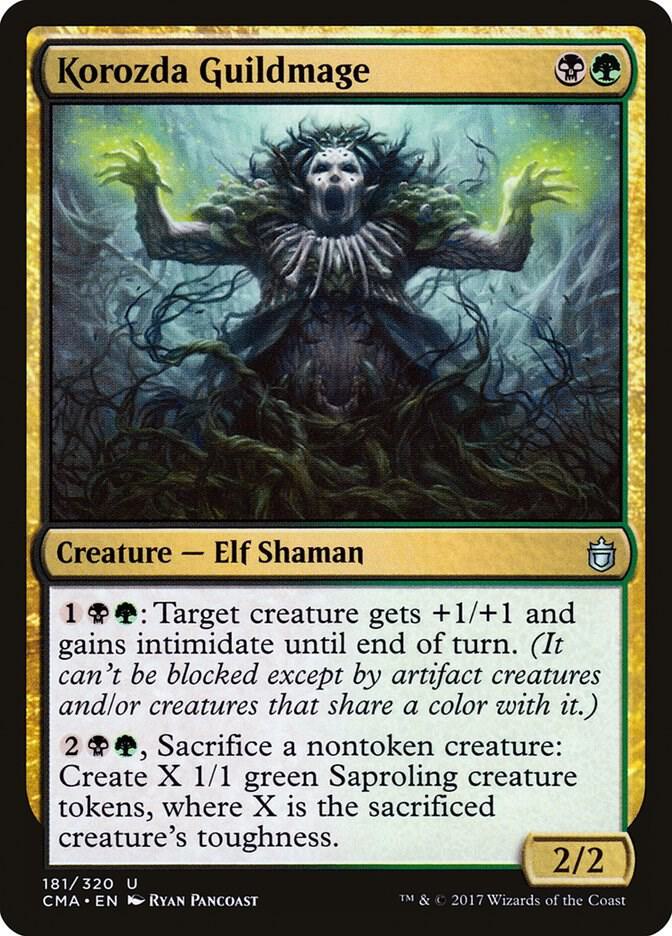 Korozda Guildmage 181 card from Commander Anthology
