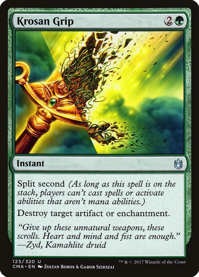 Krosan Grip 123 card from Commander Anthology