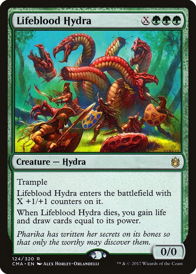 Lifeblood Hydra 124 card from Commander Anthology