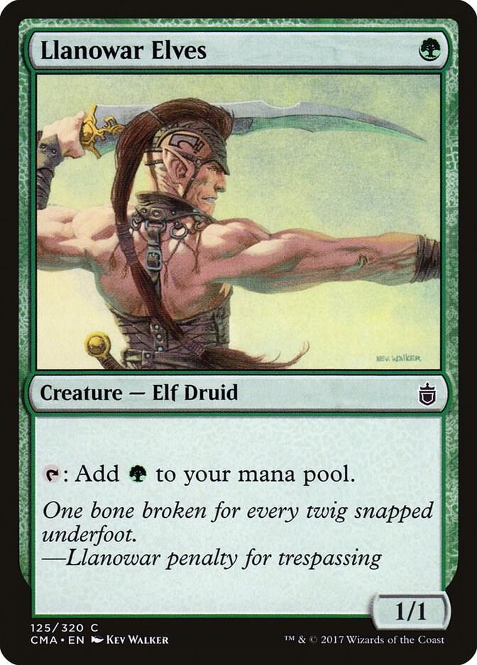 Llanowar Elves 125 card from Commander Anthology