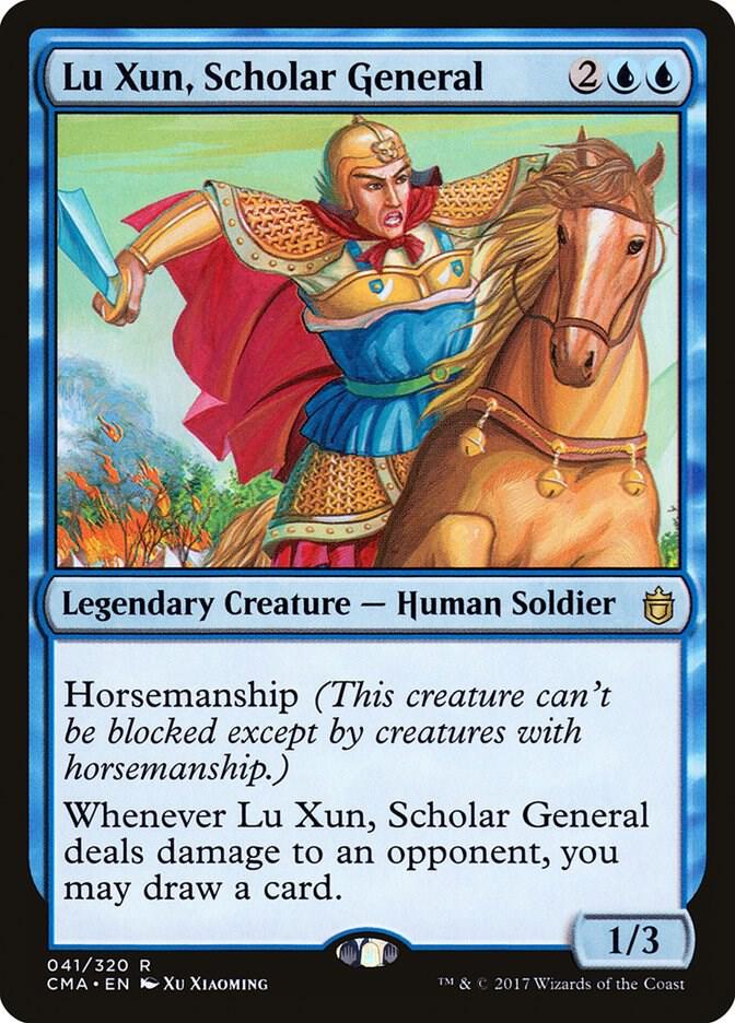 Lu Xun, Scholar General 41 card from Commander Anthology