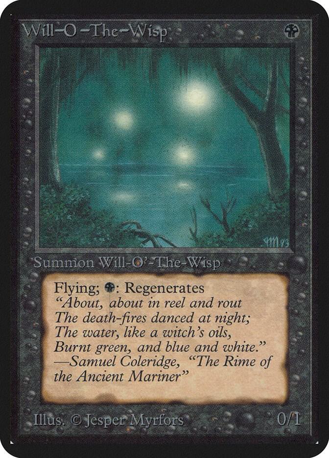 Will-o'-the-Wisp card from Alpha Edition