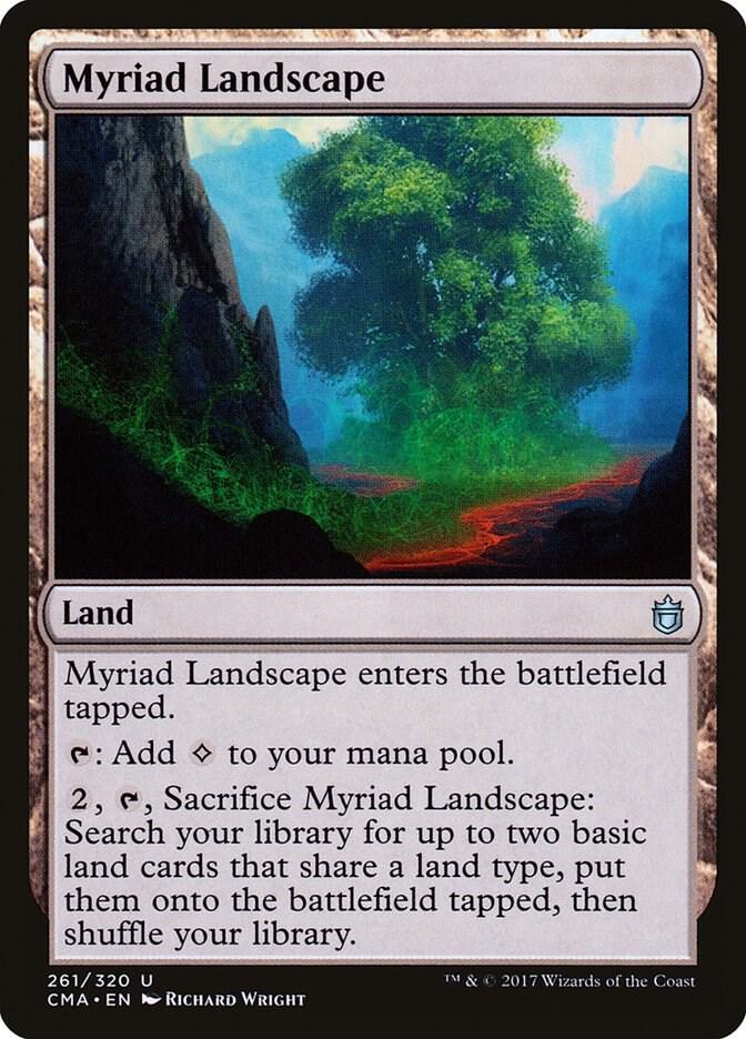 Myriad Landscape 261 card from Commander Anthology