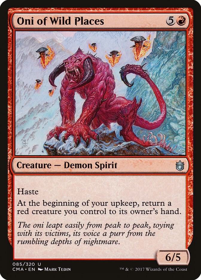 Oni of Wild Places 85 card from Commander Anthology