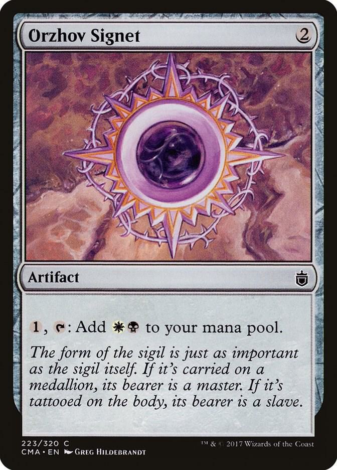 Orzhov Signet 223 card from Commander Anthology