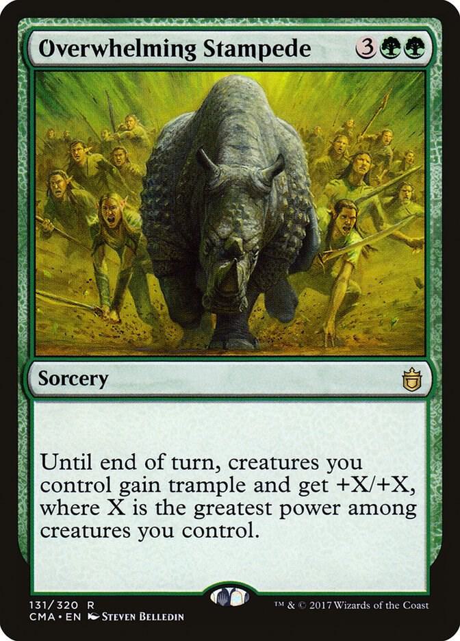 Overwhelming Stampede 131 card from Commander Anthology
