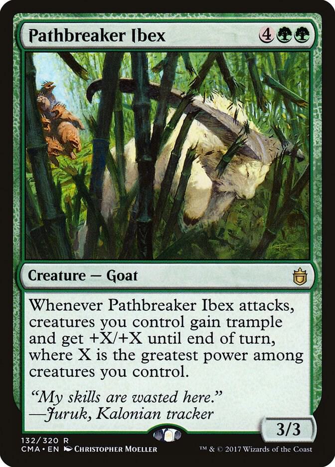 Pathbreaker Ibex 132 card from Commander Anthology