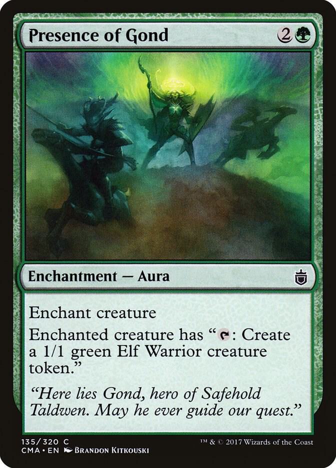Presence of Gond 135 card from Commander Anthology