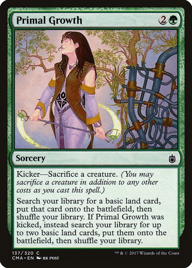 Primal Growth 137 card from Commander Anthology