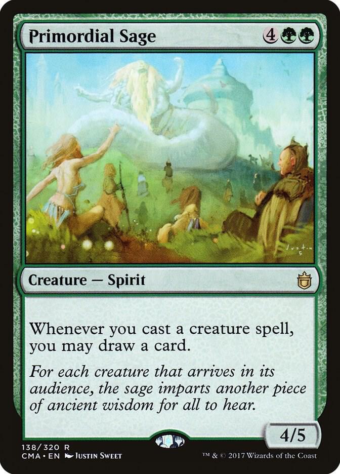 Primordial Sage 138 card from Commander Anthology