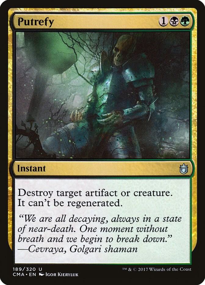 Putrefy 189 card from Commander Anthology