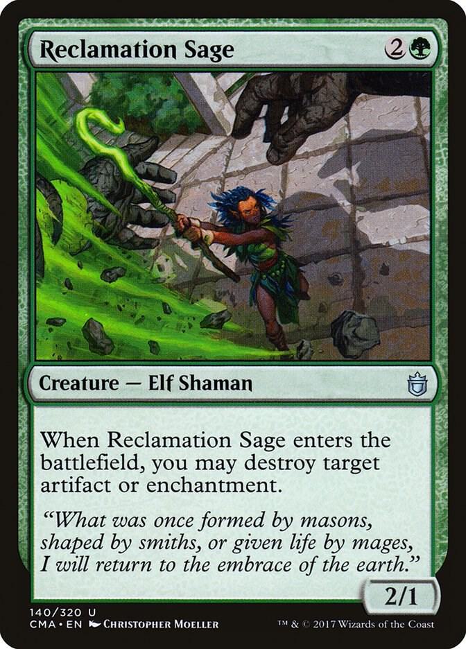 Reclamation Sage 140 card from Commander Anthology