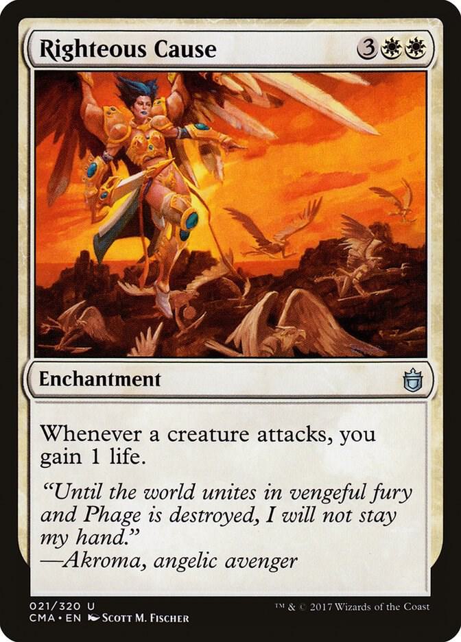 Righteous Cause 21 card from Commander Anthology