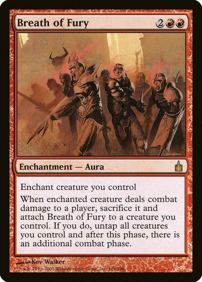 Breath of Fury 116 card from Ravnica: City of Guilds