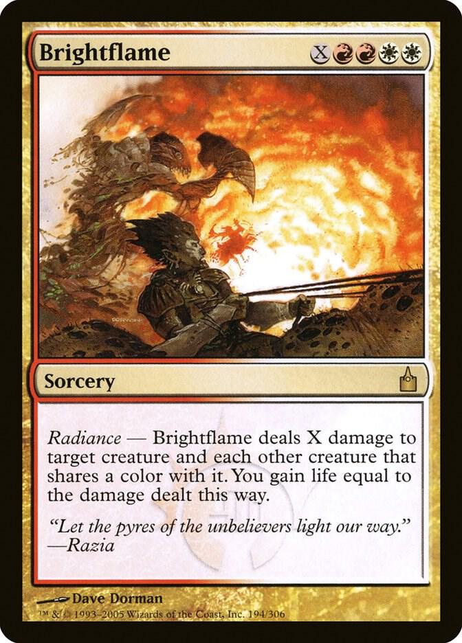 Brightflame 194 card from Ravnica: City of Guilds
