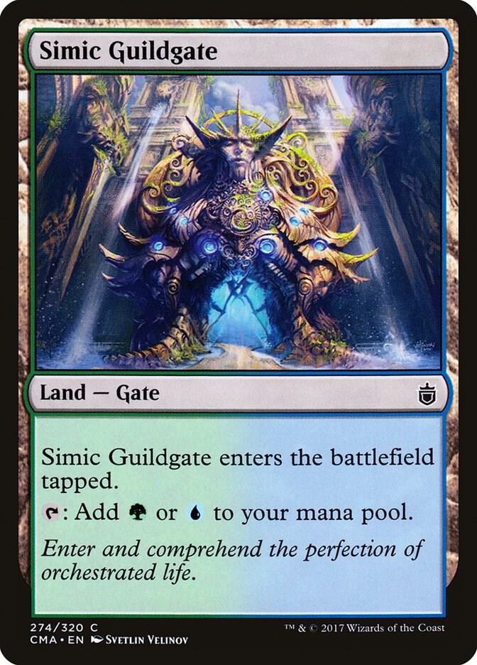 Simic Guildgate 274 card from Commander Anthology