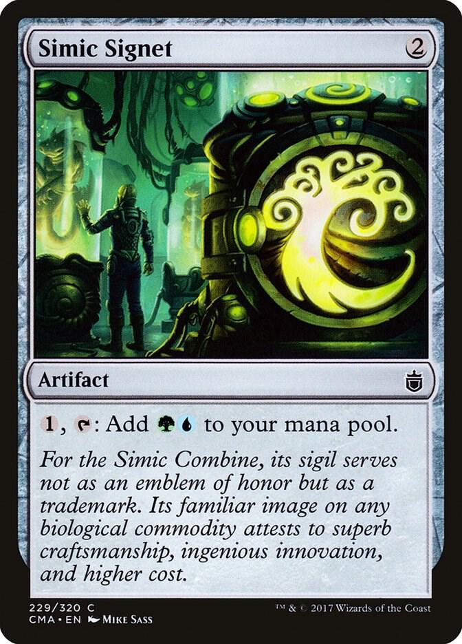 Simic Signet 229 card from Commander Anthology