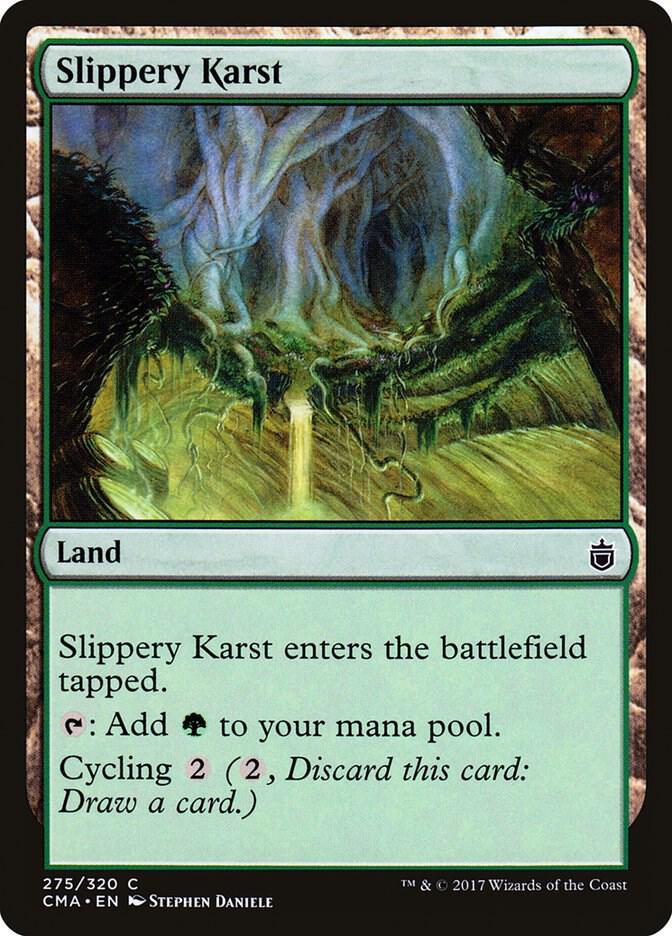 Slippery Karst 275 card from Commander Anthology