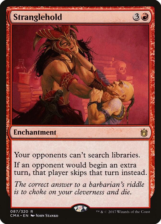 Stranglehold 87 card from Commander Anthology